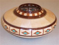 Howard's segmented bowl made up with 313 pieces